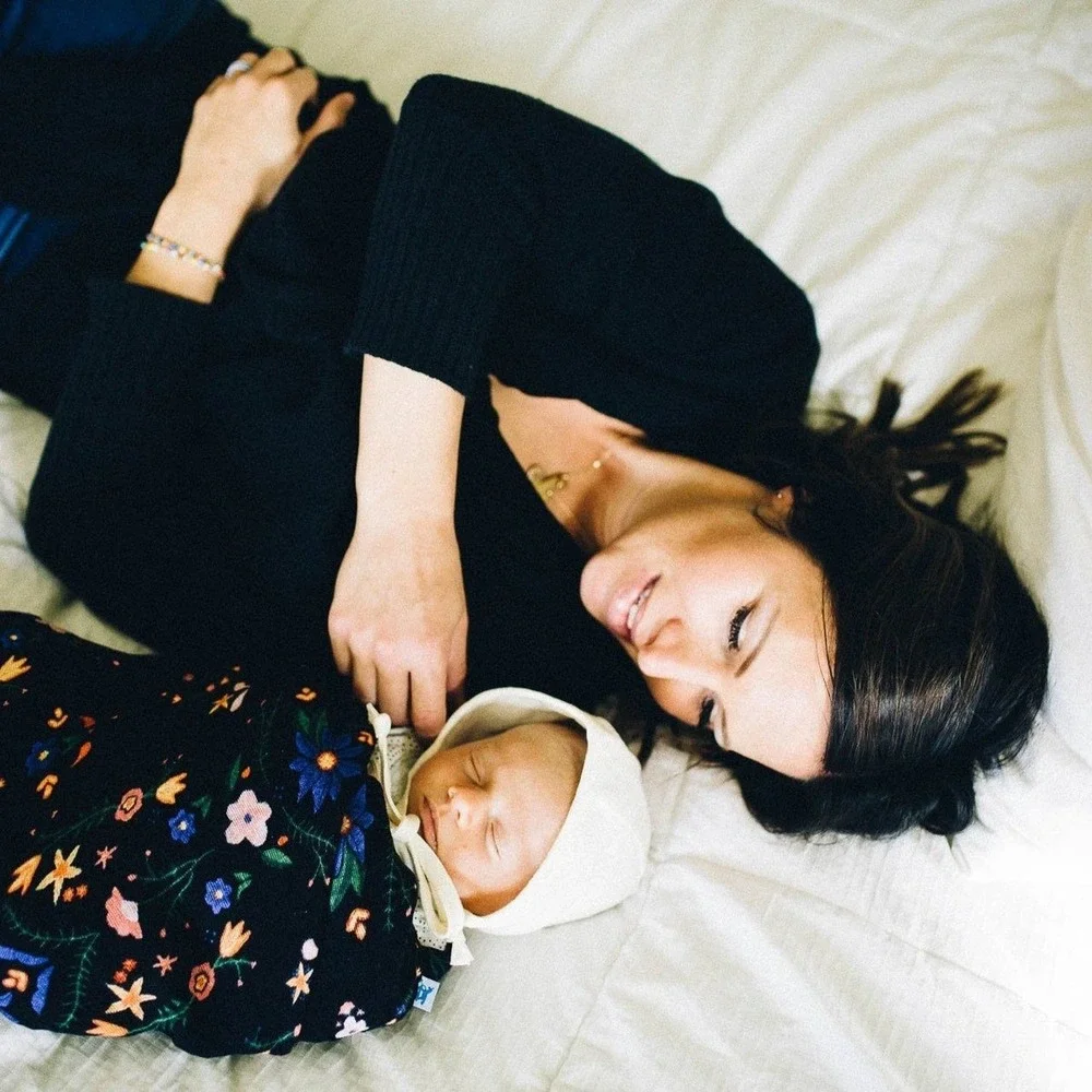 Little Unicorn Black Wildflower Organic Cotton Muslin Swaddle Blanket Floral